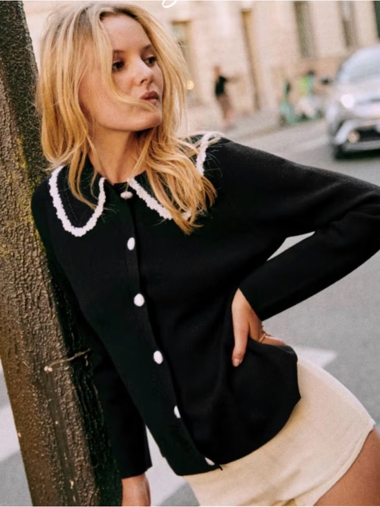 Sezane Sweaters - Sezane Bettany Merino Wool Cardigan Sweater